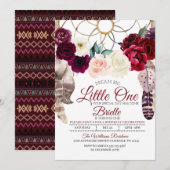 Boho Drocatcher Little One Birthday Invitation Kaart (Voorkant / Achterkant)