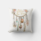 Boho Drocatcher Tribal Feather Nursery Pillow Kussen (Voorkant)