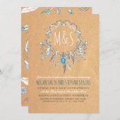 Boho  Drocather Rehearsal Dinner Kaart (Voorkant / Achterkant)