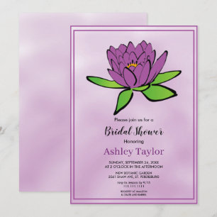 Boho dusty paars botanisch floraal Vrijgezellenfee Kaart