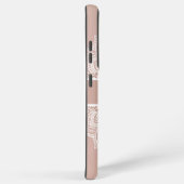 Boho Dusty Roos en Witte Mandala Custom Name Samsung Galaxy Hoesje (Rechterkant)