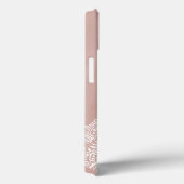 Boho Dusty Roos Mandala Aangepaste naam Case-Mate iPhone Case (Achterkant / Rechts)