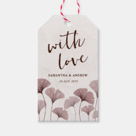 Boho Dusty Roos Pink Wedding Favor Cadeaulabel