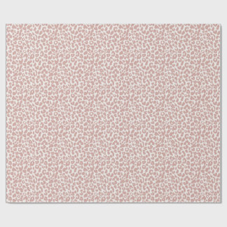 Boho Dusty Rose Leopard Print  Cadeaupapier