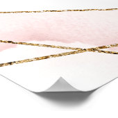 Boho dusty roze roze roze eucalyptus niet-aangeslo poster (Hoek)