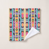 Boho dynamique mélange Motif géométrique (Gant de toilette)