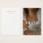 Boho Earring Display Photo Card Visitekaartje (Voorkant /achterkant)