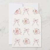 Boho Earth Rose Girl Baby shower Invitation (Dos)