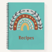 Boho Earth Tone Rainbow Notitieboek (Voorkant)