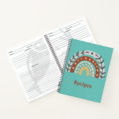 Boho Earth Tone Rainbow Notitieboek (Binnen)