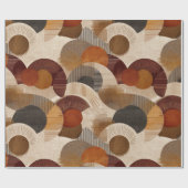 Boho Earth Tones Terracotta Geometric Pattern Cadeaupapier (Vlak)