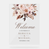 Boho Earthy Ivory Floral Wedding Welcome (Recto)