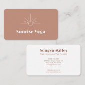 Boho Earthy Modern Custom Logo Visitekaartje (Voorkant / Achterkant)