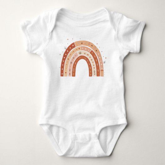 Boho Earthy Rainbow esthetisch Romper (Voorkant)