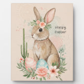Boho Easter Bunny Whimsical Pastel Fotoplaat (Voorkant)