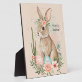 Boho Easter Bunny Whimsical Pastel Fotoplaat (Zijkant)