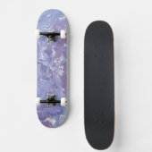 Boho eclectisch zacht Paarse digitaal Abstract mar Skateboard (Voorkant)