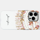 Boho Edelsteen Herfst Leaf Native American iPhone Case-Mate iPhone Case (Achterkant (horizontaal))