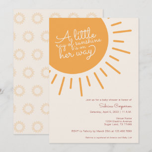 Boho Een kleine zonnestraal is onderweg meisje Kaart