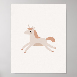 Boho eenhoorn baby meisje kinderkamer kunst print