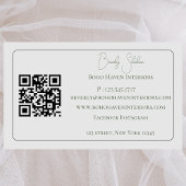 Boho eenvoudige minimalistische Abstracte Logo QR- Visitekaartje