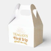 Boho eerste reis om de eerste zondag bedankdoosjes (Voorkant Zijde)