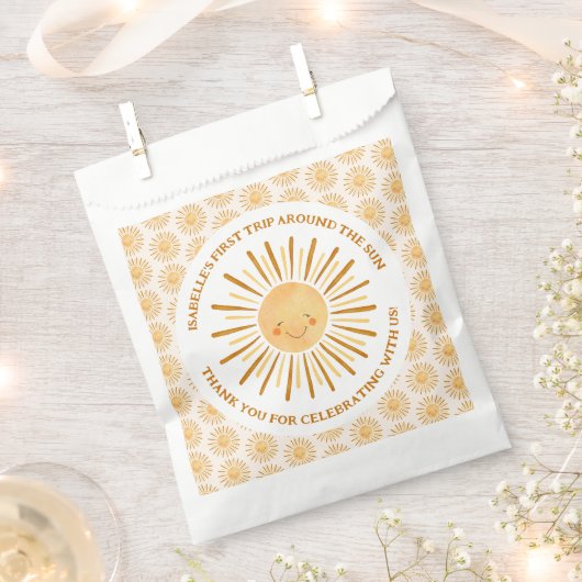 Boho eerste reis rond de zon bedankzakje (Geknipt)