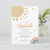 Boho eerste reis rond de zon kaart (Staand voorkant)