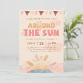 Boho eerste reis rond de zon kaart (Staand voorkant)