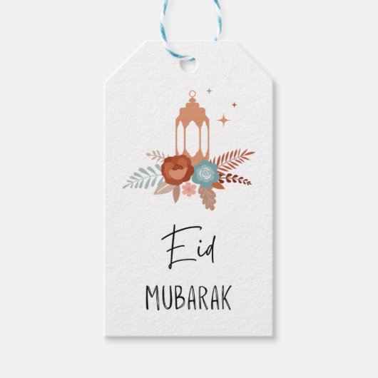Boho Eid Mubarak Cadeau Label Cadeaulabel (Voorkant)