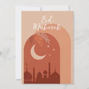 Boho Eid Mubarak Eid Kaart