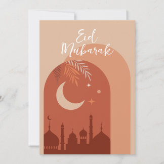 Boho Eid Mubarak Eid Kaart