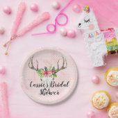 Boho-eiland schedel bruidsdouche papieren bordje (Feest)