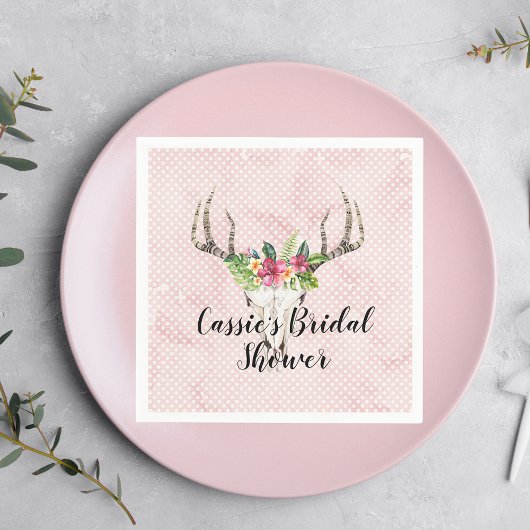 Boho Eiland Skull Bruidsfeest  Servet