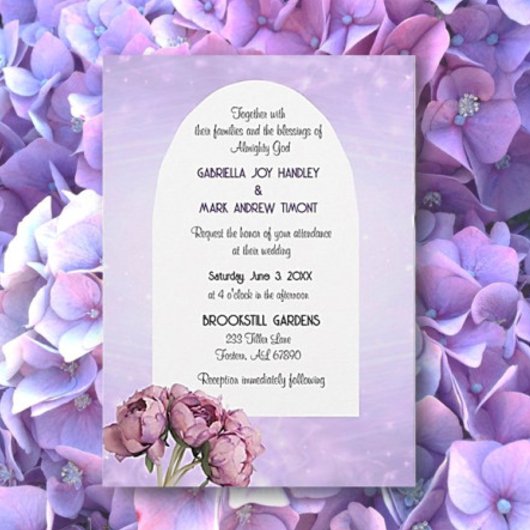 BOHO Elegance! Graceful Wedding Flat Invitation