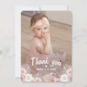Boho Elegant Baby shower Merci (Devant)