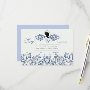 Boho Elegant Garden Flora Dusty Blue RSVP