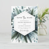 Boho Elegant Mountain Wedding Save The Date (Staand voorkant)