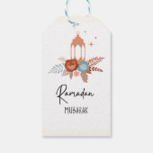 Boho Elegant Ramadan Mubarak Gift label Cadeaulabel (Achterkant)