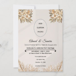 Boho Elegant Rustic Floral Wedding Save the Date