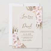 Boho Elegant Wedding Invitation (Devant)