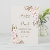 Boho Elegant Wedding Invitation (Debout devant)