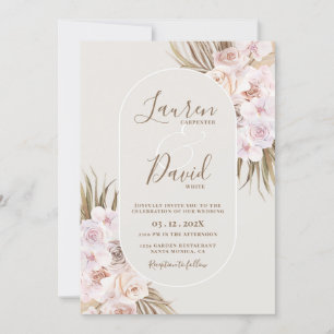 Boho Elegant Wedding Invitation