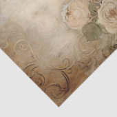 Boho Elegant Witte Paard Decoupage Tissuepapier (Detail)