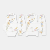 Boho elegante Pastel Wildflowers Wedding Bedankdoosjes (Uitgevouwen)