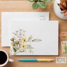 Boho Elegante Wildbloemen Bruiloft