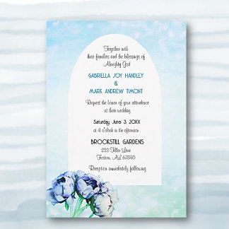 BOHO elegantie! Graceful Wedding Flat Invitation Kaart