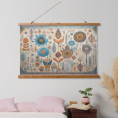Boho Elementen Muur Hangen Hangend Wandkleed (Slaapkamer)