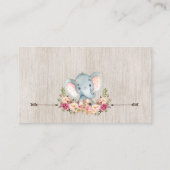 Boho elephant baby shower book request insert informatiekaartje (Achterkant)