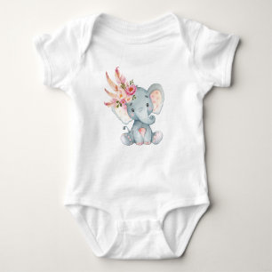 Boho Elephant Baby Tutu Romper 1e verjaardag Uitru